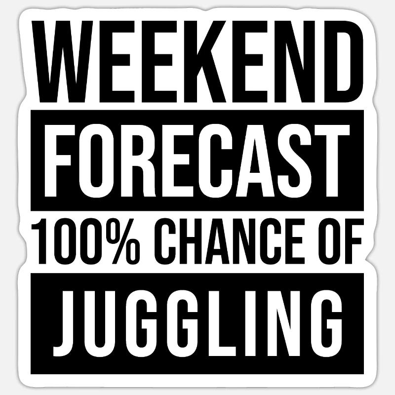 Jongleur Sticker Größe S (10 x 10 cm)