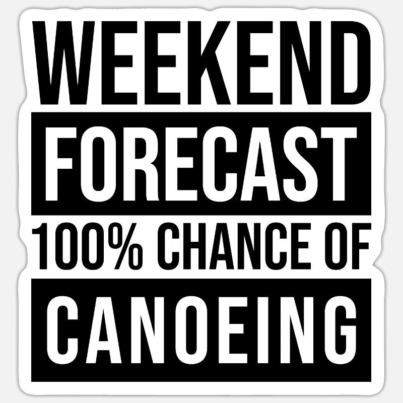 canoé Sticker taille S (10 x 10 cm)