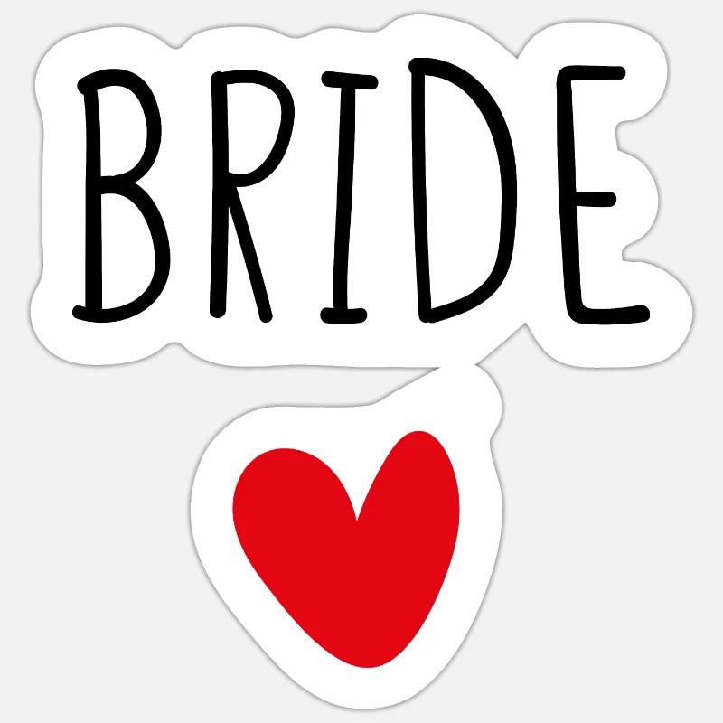 Bride Sticker size S (10 x 10 cm)