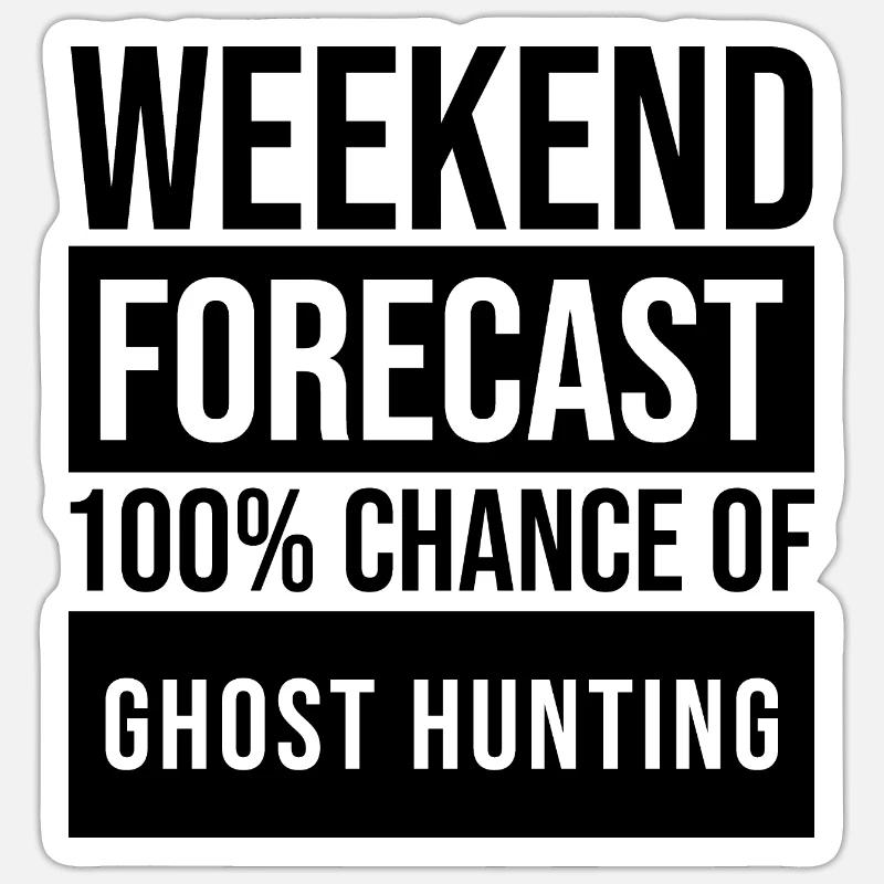 Ghost Hunter Sticker size S (10 x 10 cm)