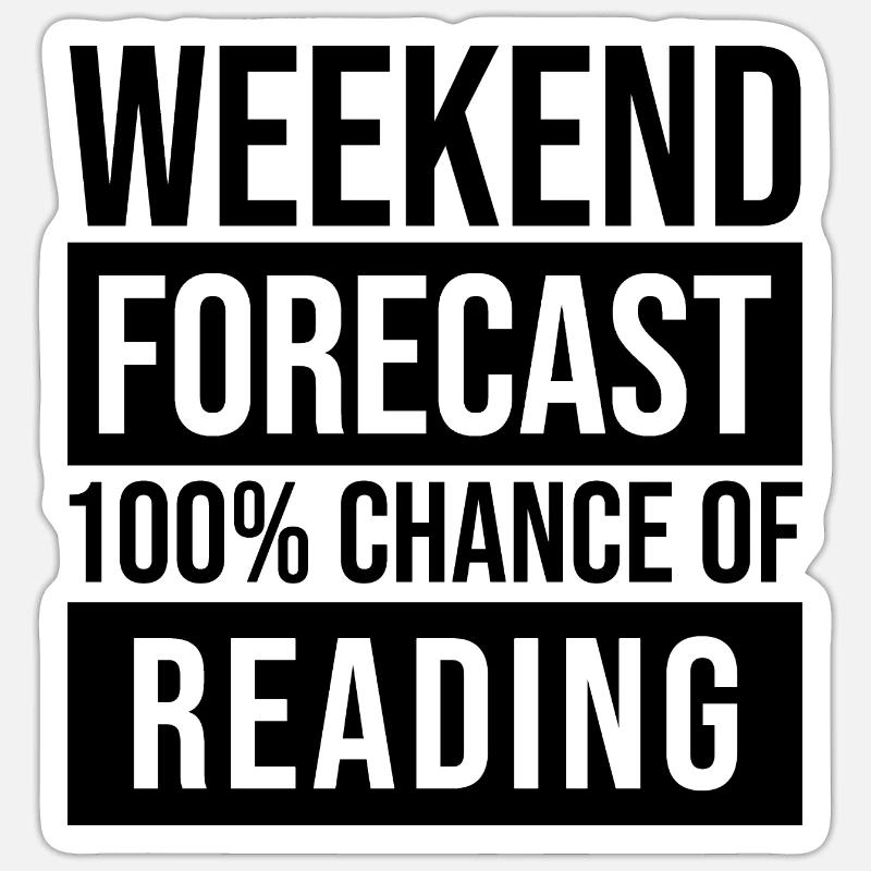 Read - Sticker size S (10 x 10 cm) - white matte