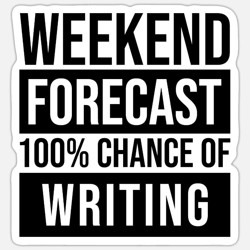 écrivain Sticker taille S (10 x 10 cm)