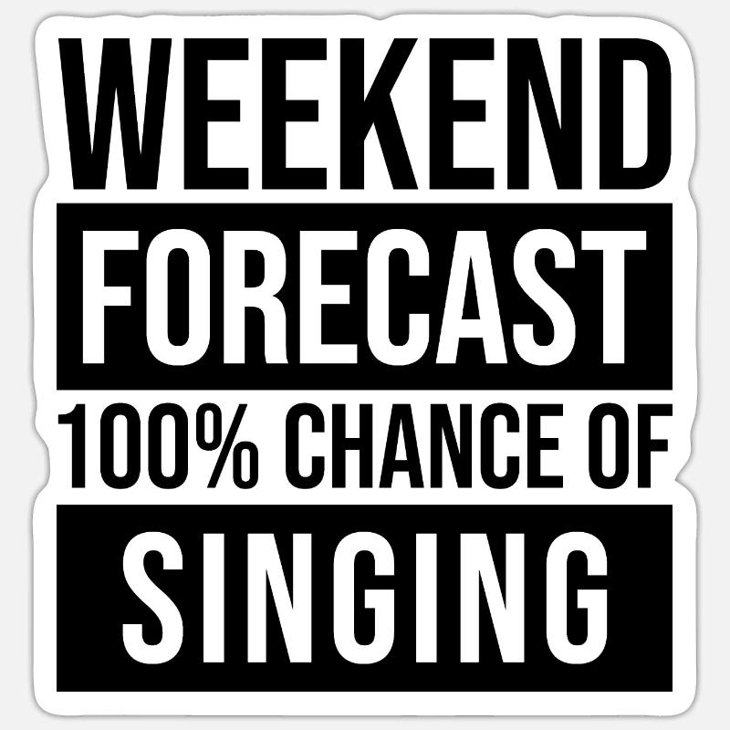 Gesang Sticker Größe S (10 x 10 cm)