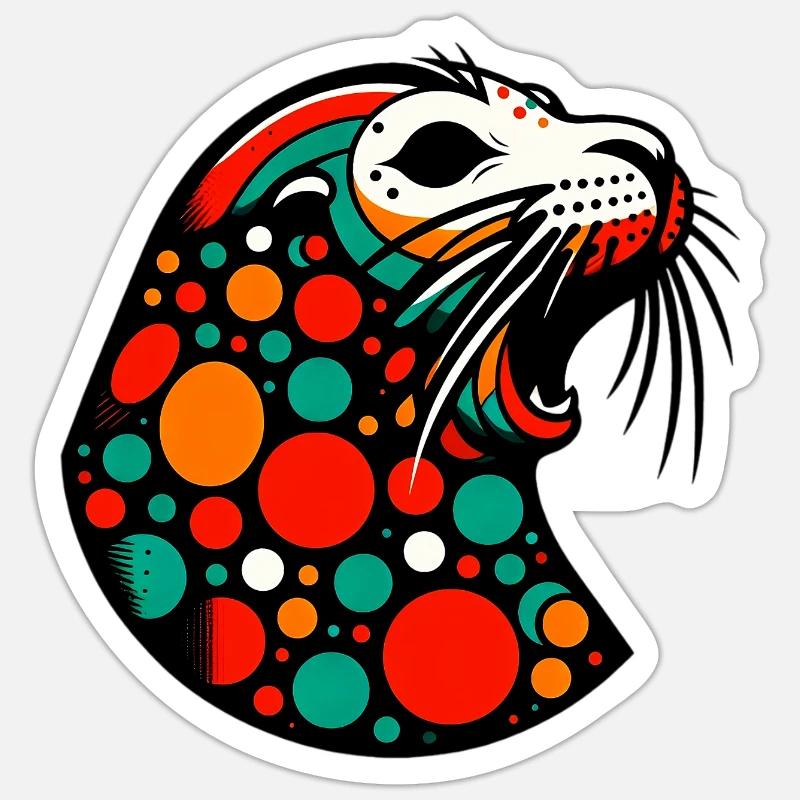 Seal - Sticker size S (10 x 10 cm) - white matte