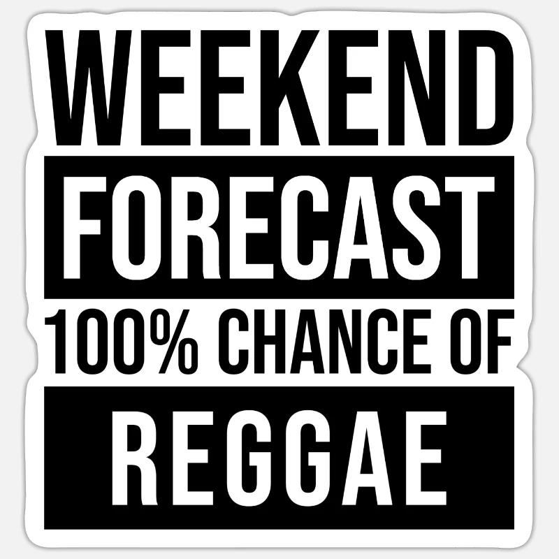 Reggae - Sticker size S (10 x 10 cm) - white matte