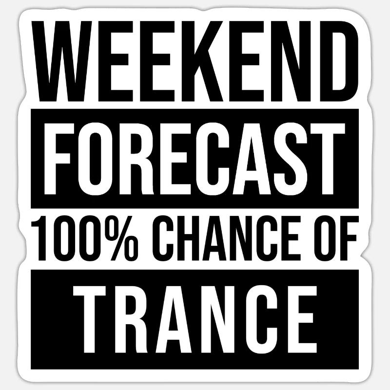 Trance Sticker size S (10 x 10 cm)