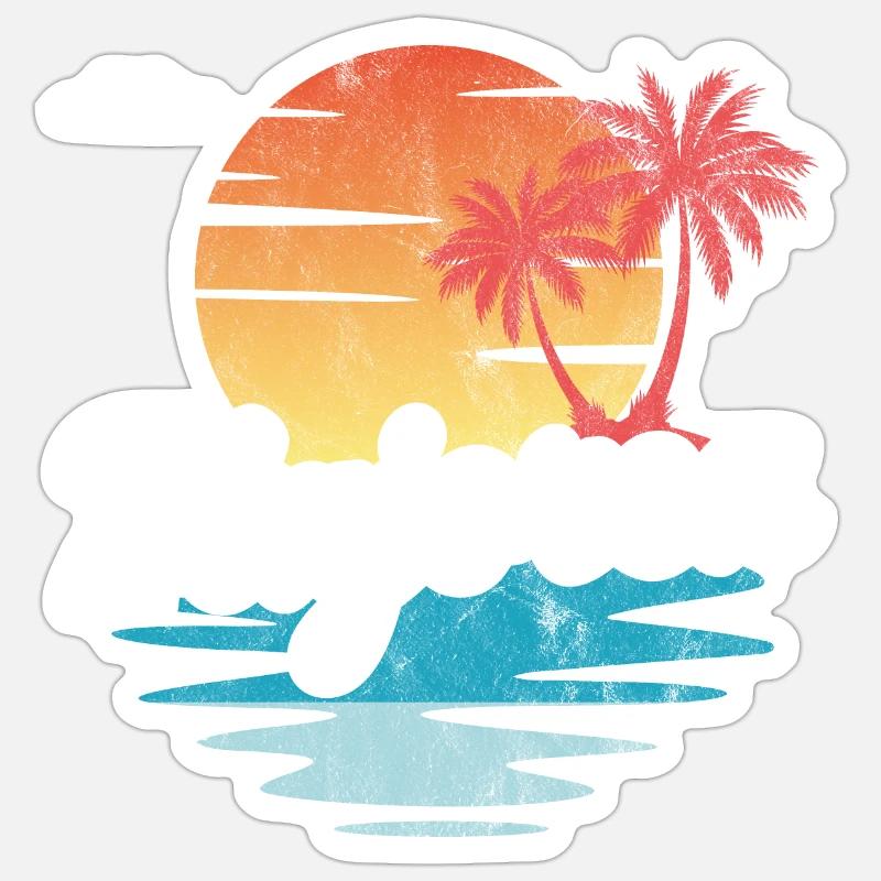 Mallorca - Sticker Größe S (10 x 10 cm) - Mattweiß