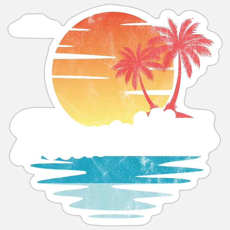 Maurice - Sticker taille S (10 x 10 cm) - blanc mat