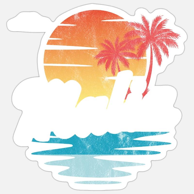 Malia - Sticker taille S (10 x 10 cm) - blanc mat
