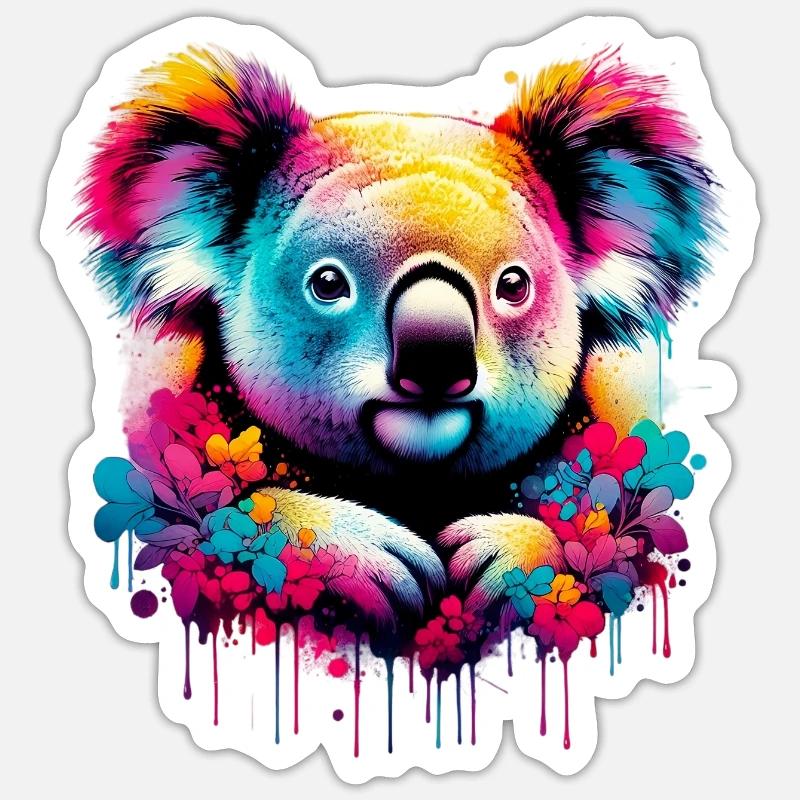 Koala - Sticker size S (10 x 10 cm) - white matte