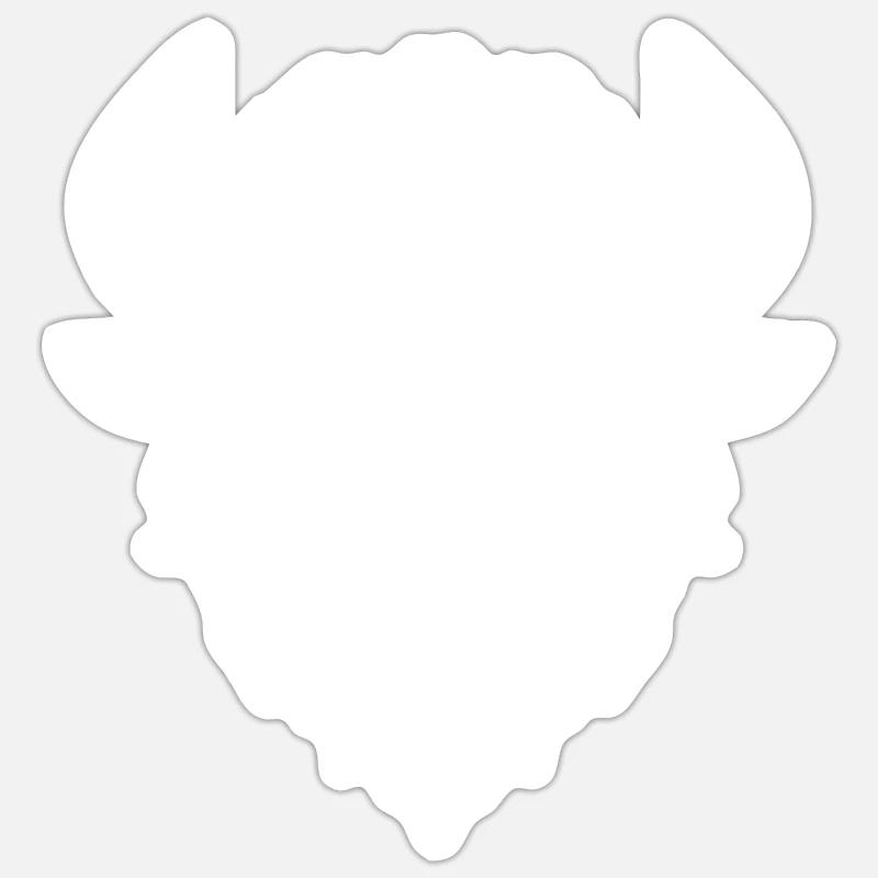 Bison Buffalo Sticker size S (10 x 10 cm)