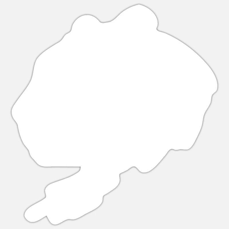Leopard - Sticker size S (10 x 10 cm) - white matte
