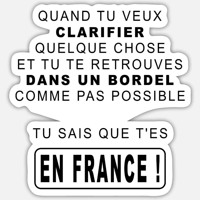 Clarification Sticker taille S (10 x 10 cm)