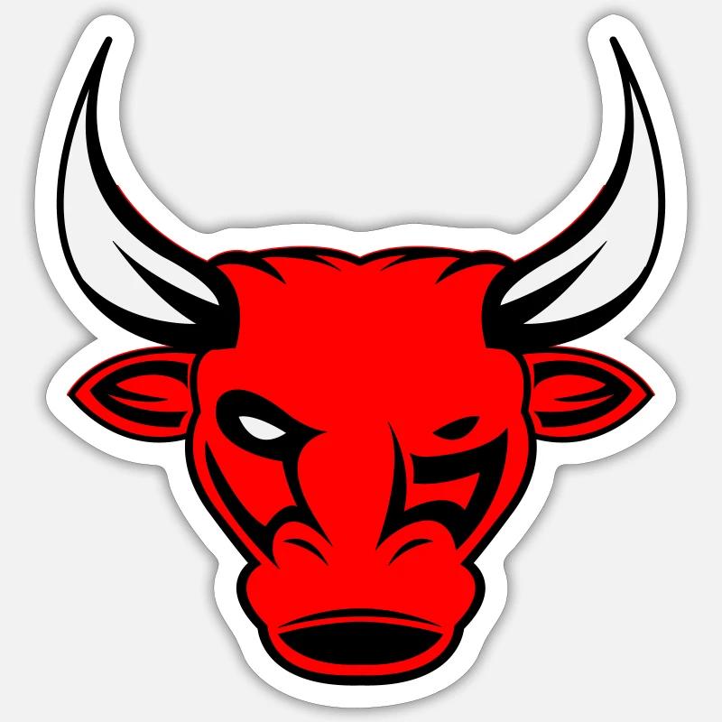 stier bulle Sticker Größe S (10 x 10 cm)