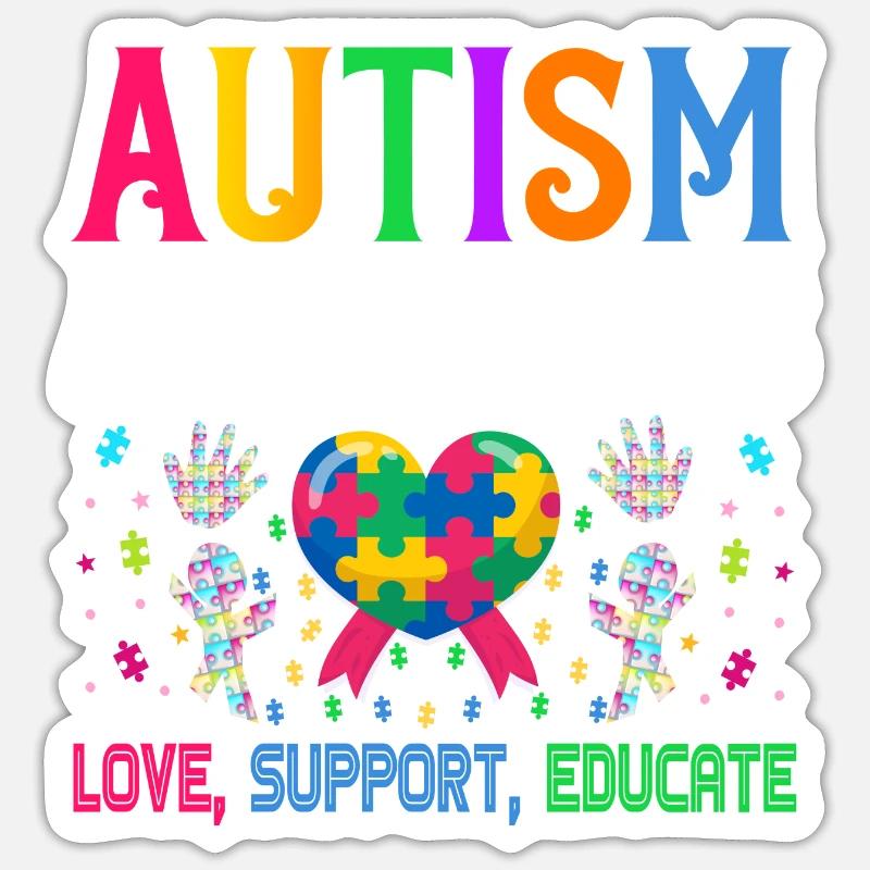 Autisme Sticker taille S (10 x 10 cm)