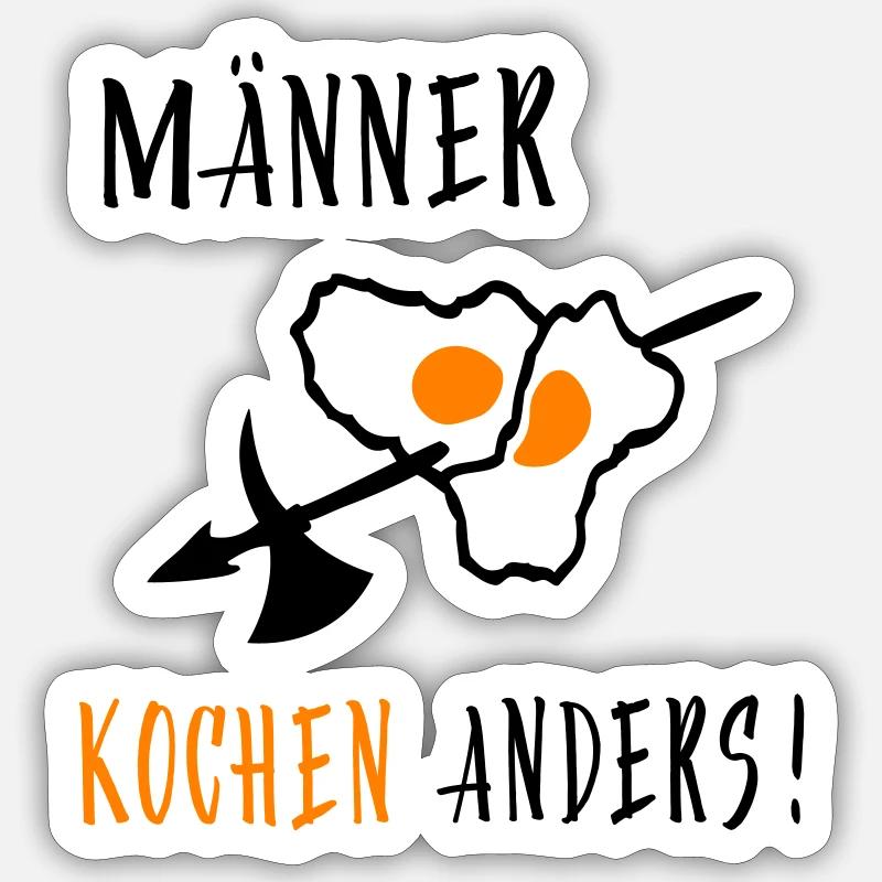 Chef, maître du grill Sticker taille S (10 x 10 cm)