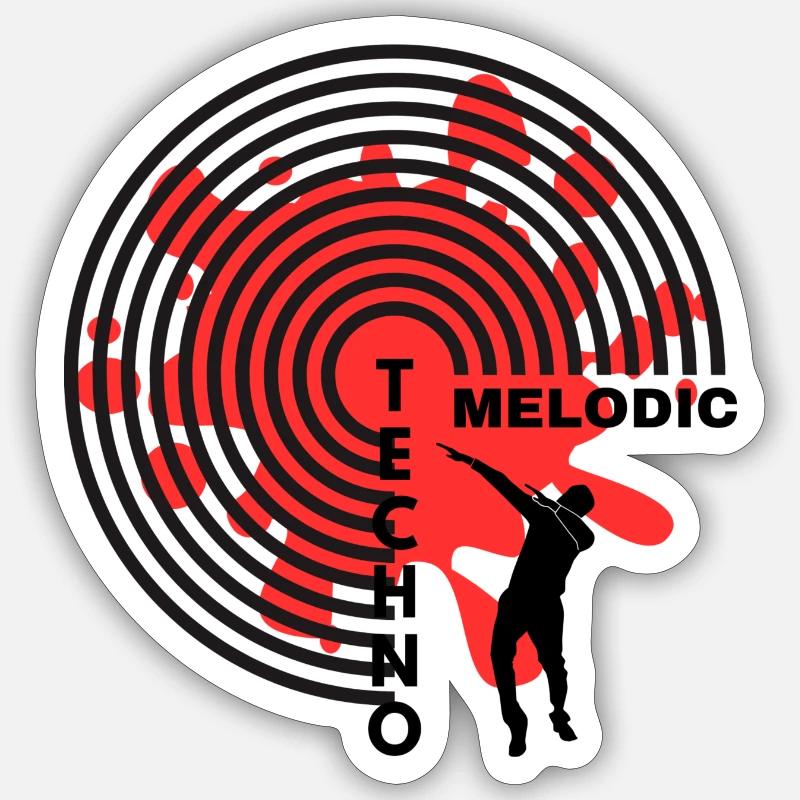 TECHNO MÉLODIQUE 2024 Sticker taille S (10 x 10 cm)