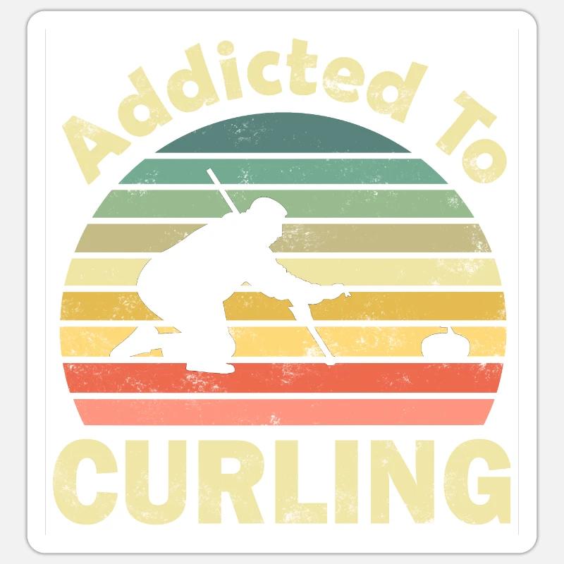 Curling Sticker size S (10 x 10 cm)