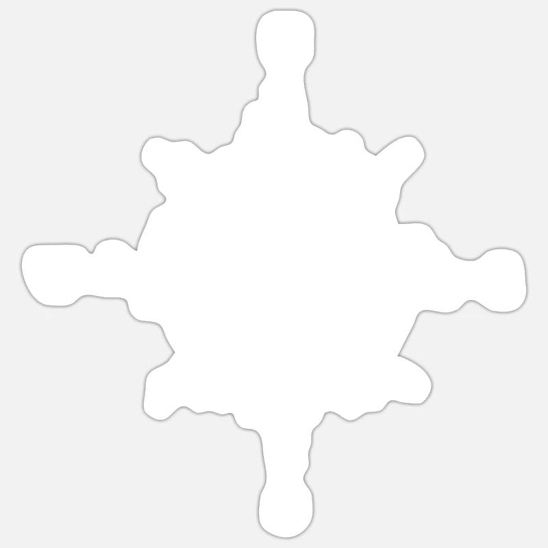 COMPASS Symbol - Sticker size S (10 x 10 cm) - white matte
