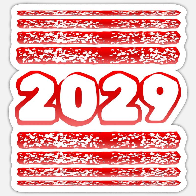 2029 - Sticker taille S (10 x 10 cm) - blanc mat