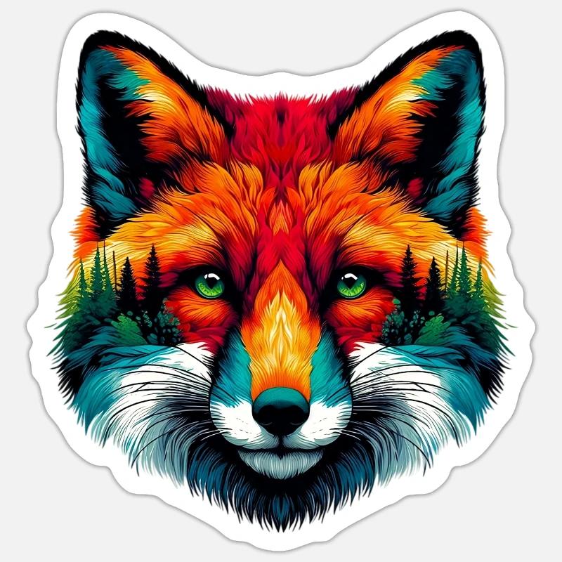 Fuchs Sticker Größe S (10 x 10 cm)