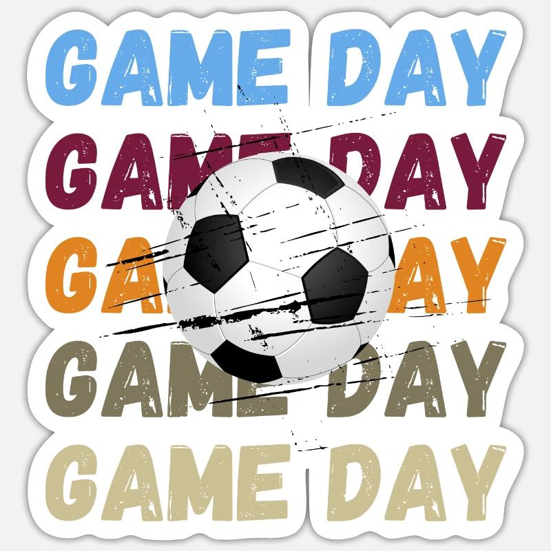 Game Day Design Sticker size S (10 x 10 cm)
