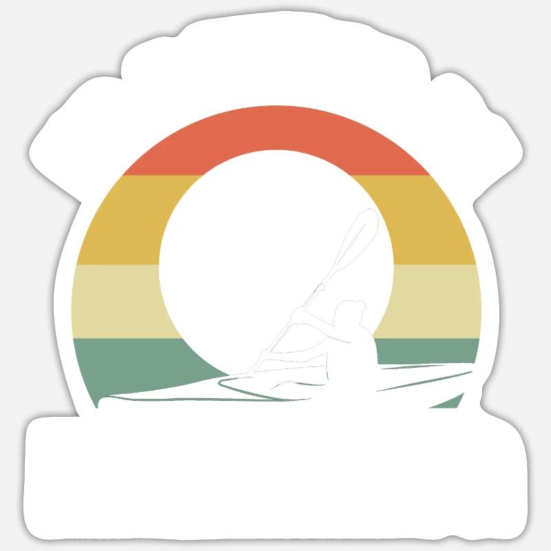 Kayaking Kayaking Sticker size S (10 x 10 cm)