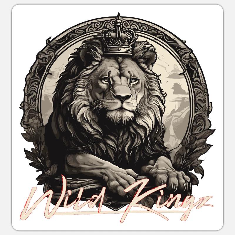 Löwe Sticker Größe S (10 x 10 cm)