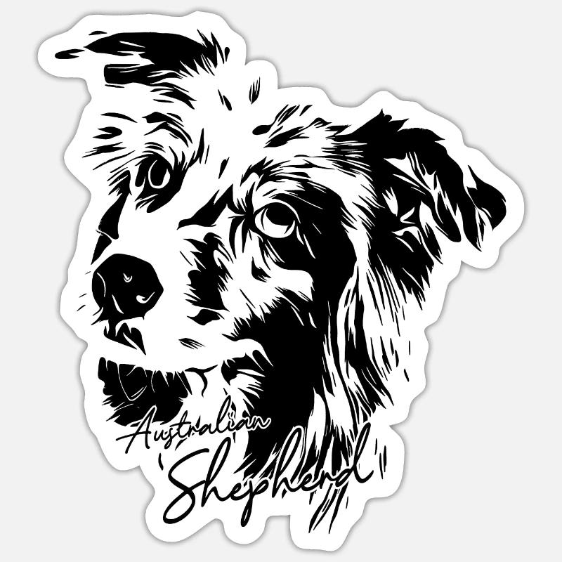 Australian Shepherd Sticker size S (10 x 10 cm)