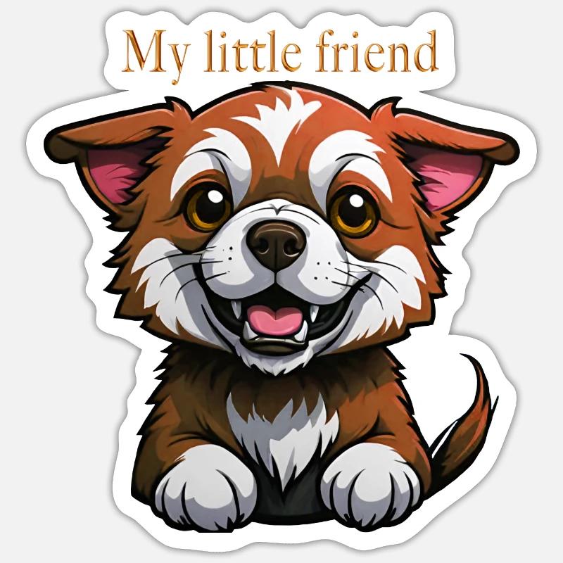 Mon petit ami Sticker taille S (10 x 10 cm)