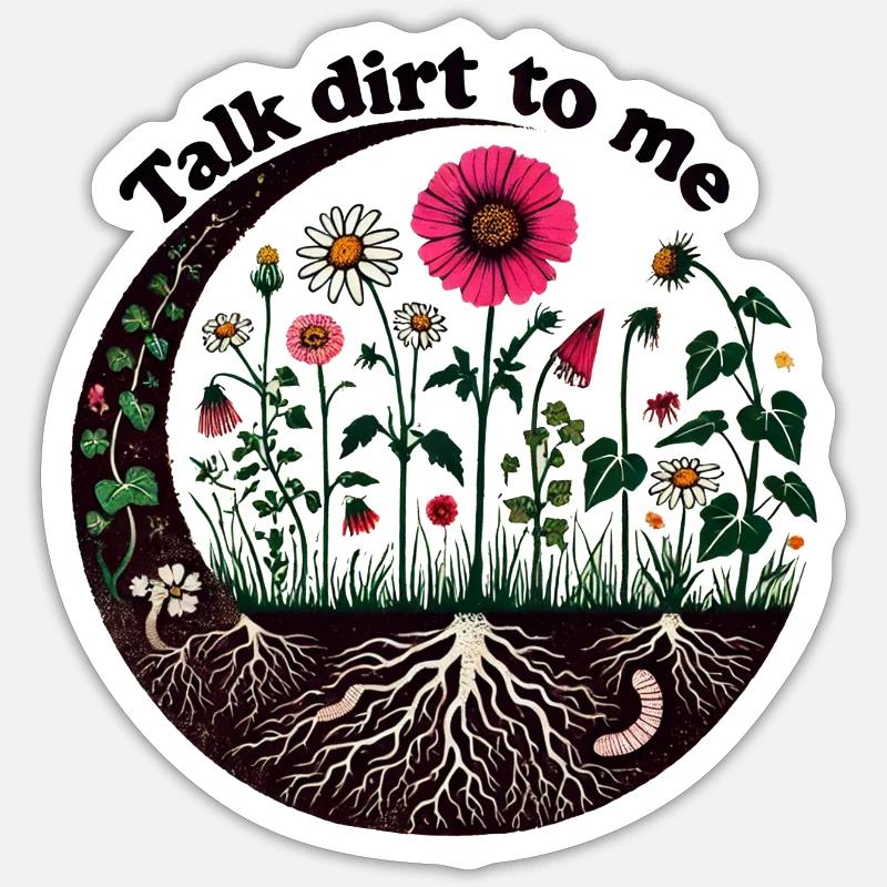 Sprich Dreck mit mir Sticker Größe S (10 x 10 cm)