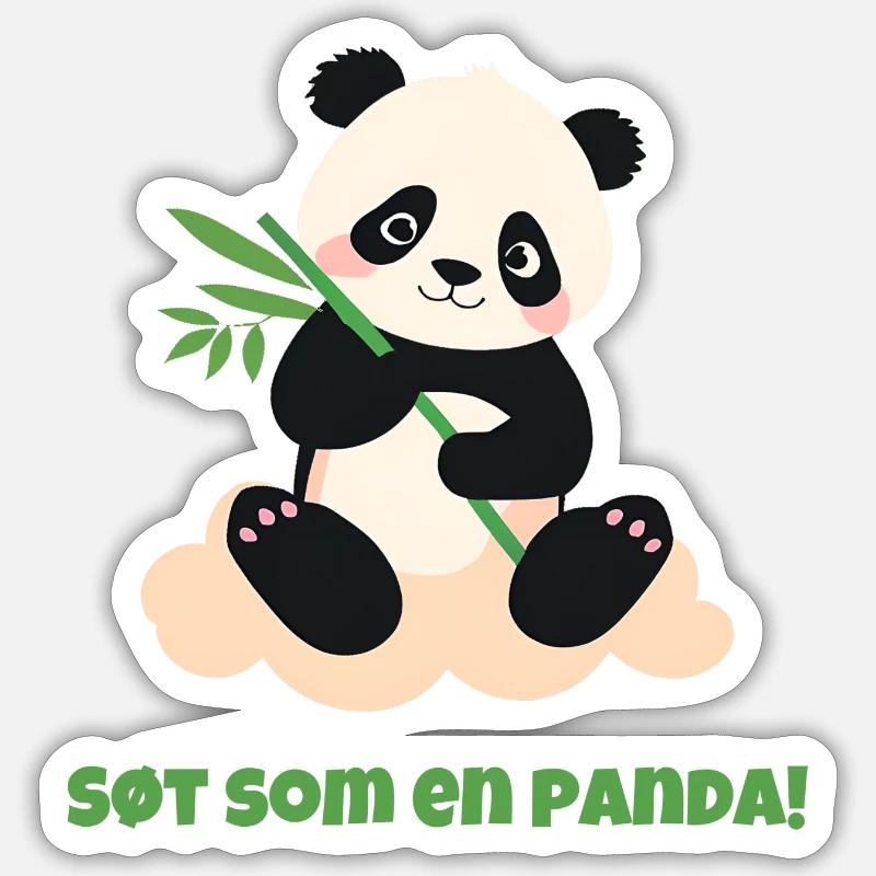 Süß wie ein Panda! Sticker Größe S (10 x 10 cm)
