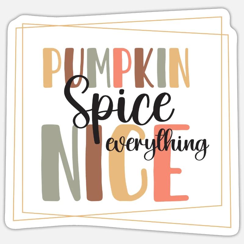Pumpkin spice Sticker Größe S (10 x 10 cm)
