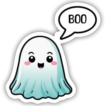 Spirit - Sticker size S (10 x 10 cm) - white matte - Front