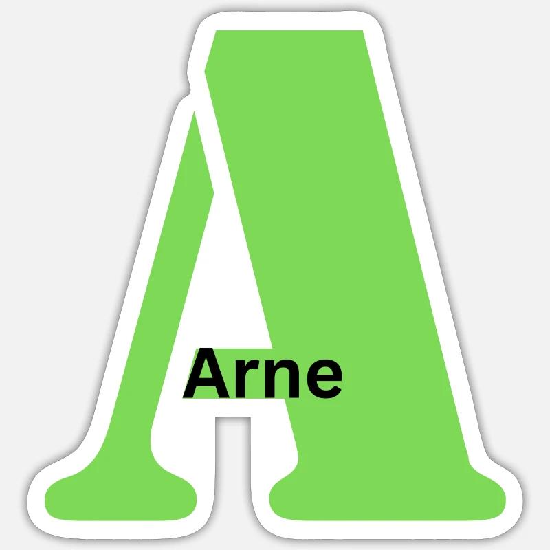 A Arne Sticker Größe S (10 x 10 cm)