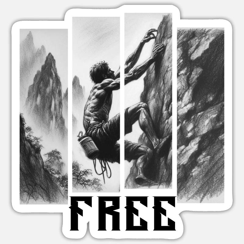 Grimper Sticker taille S (10 x 10 cm)