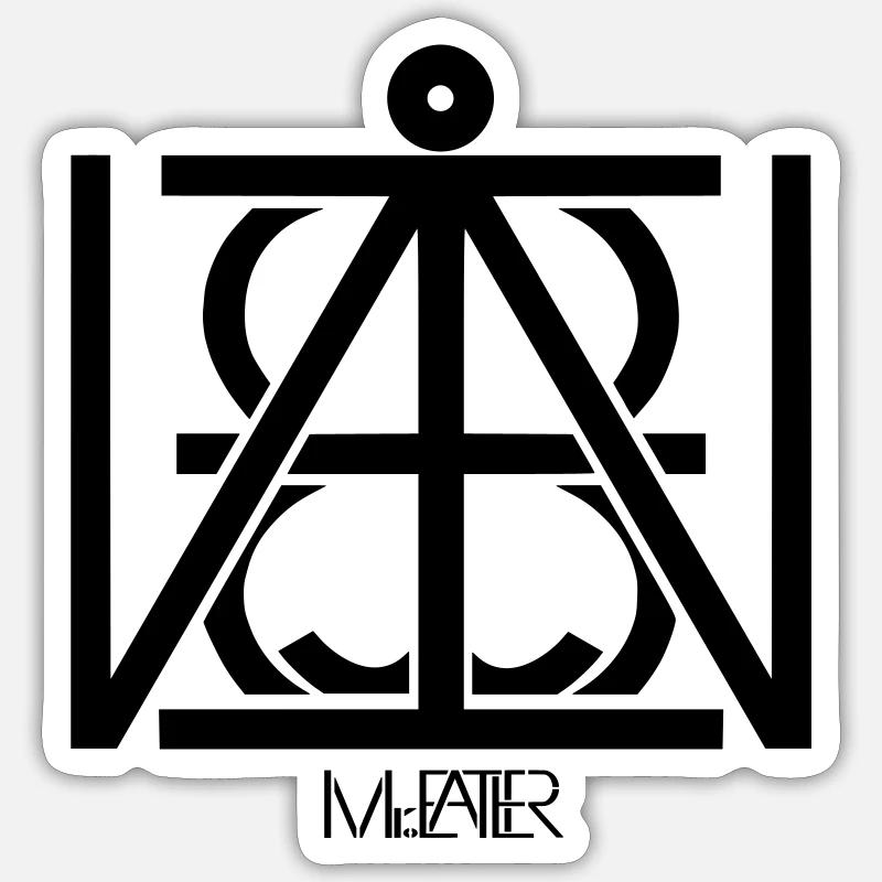 Handgemachtes Namendesign „Benjamin“ by Mr.Eater Sticker Größe S (10 x 10 cm)