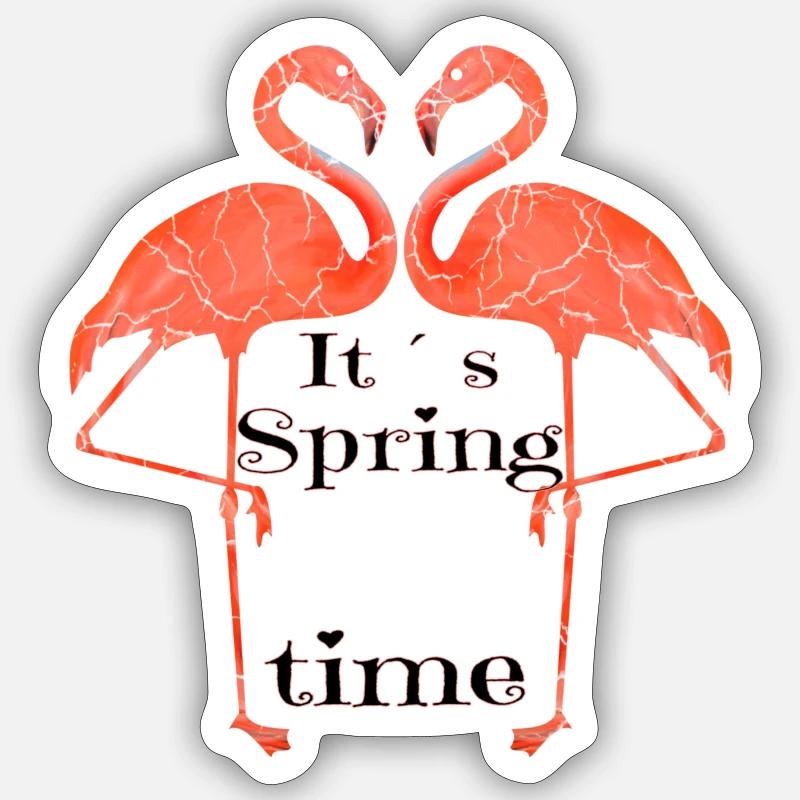 Flamingo - Sticker size S (10 x 10 cm) - white matte