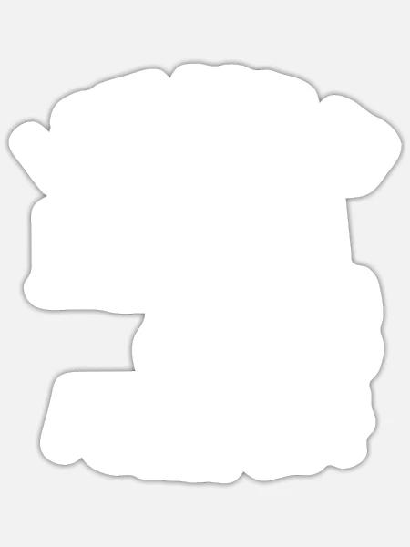 Fürs Gabeln bezahlt werden - Sticker Größe S (10 x 10 cm) - Mattweiß