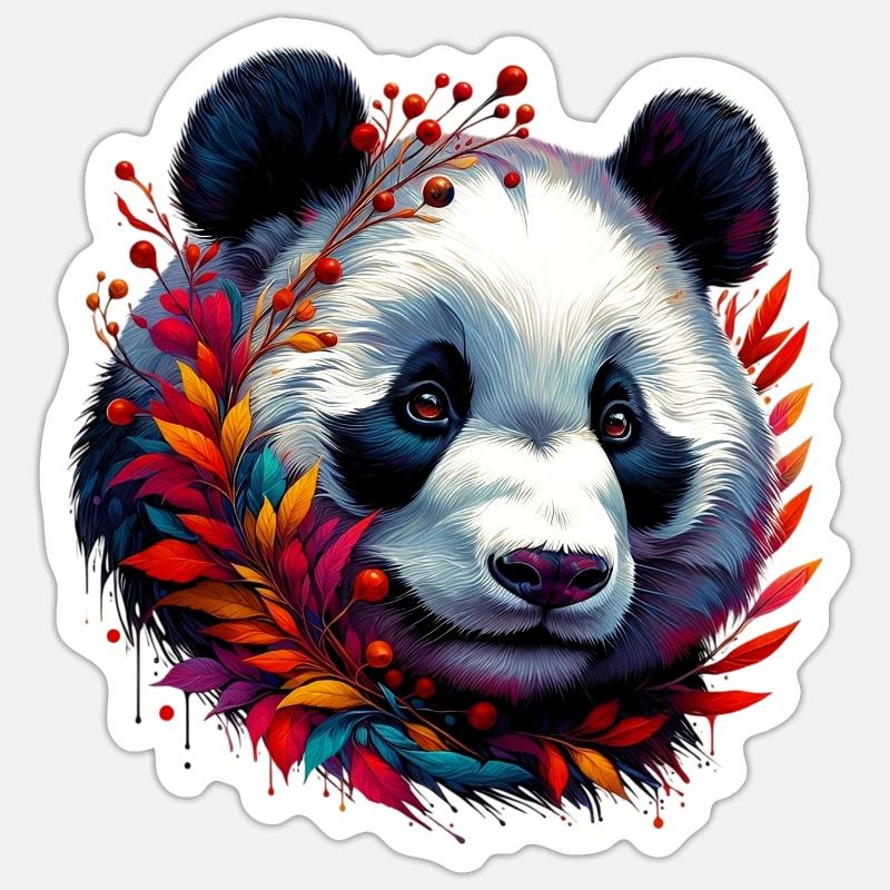 Panda - Sticker size S (10 x 10 cm) - white matte