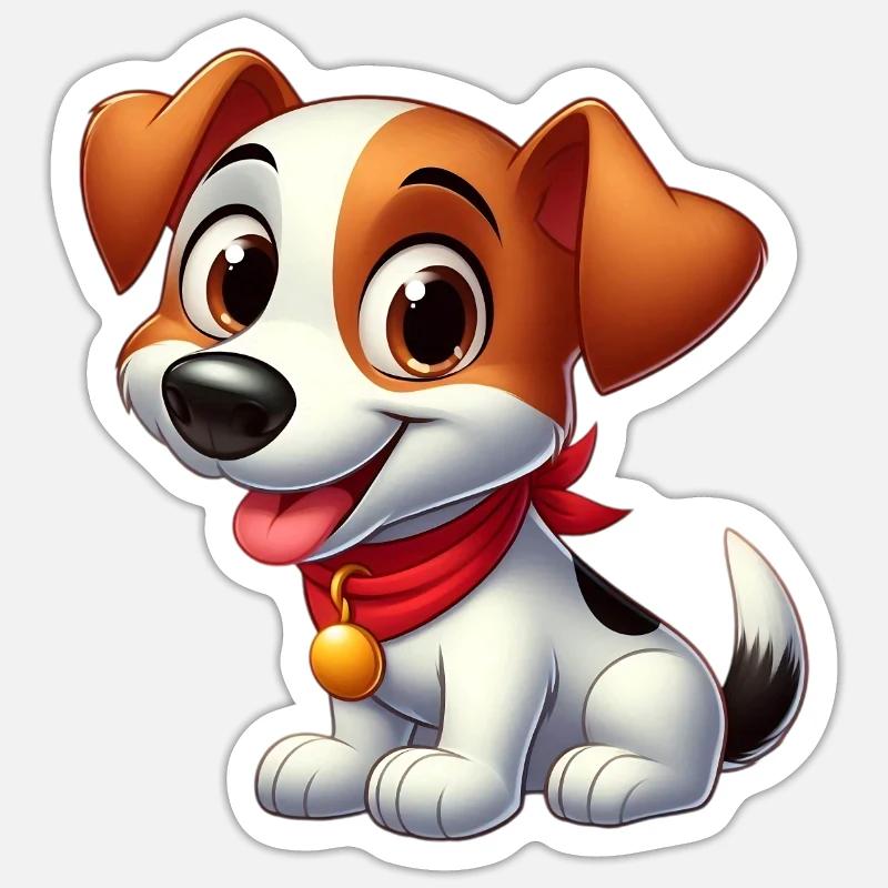 Fox Terrier 6 Sticker size S (10 x 10 cm)