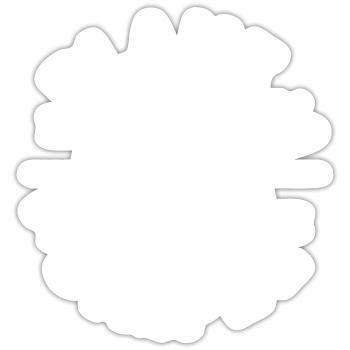 Plane and Simple - Sticker size S (10 x 10 cm) - white matte - Front