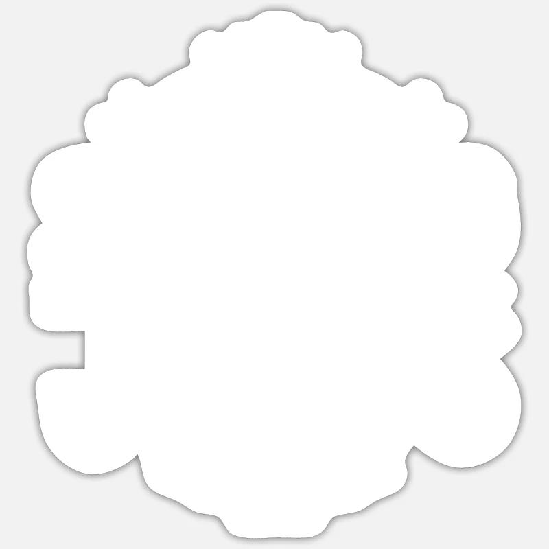 Strong in Jesus - Sticker size S (10 x 10 cm) - white matte