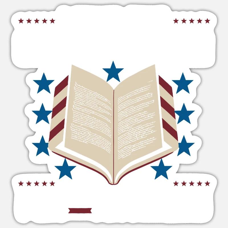 L’histoire avec humour – Pour tous les lecteurs d’articles - Sticker taille S (10 x 10 cm) - blanc mat