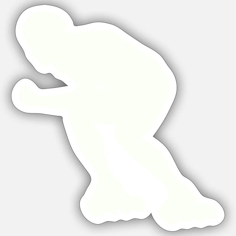 Roller - Sticker taille S (10 x 10 cm) - blanc mat