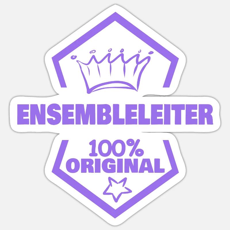 Work Ensemble Leader - Sticker size S (10 x 10 cm) - white matte