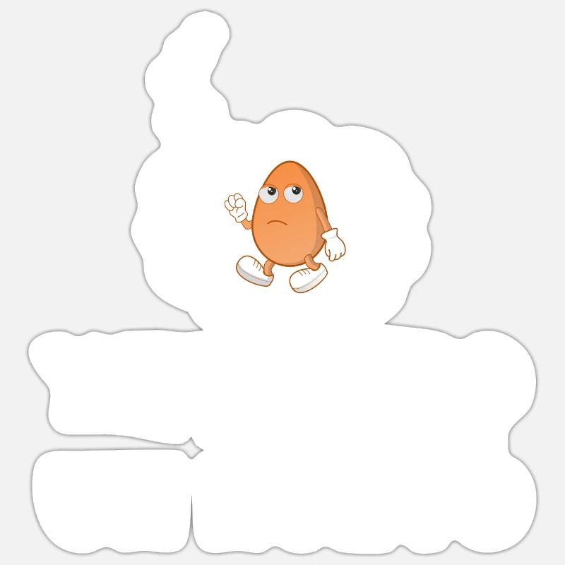 Ich glaube, ein Ei - Sticker Größe S (10 x 10 cm) - Mattweiß