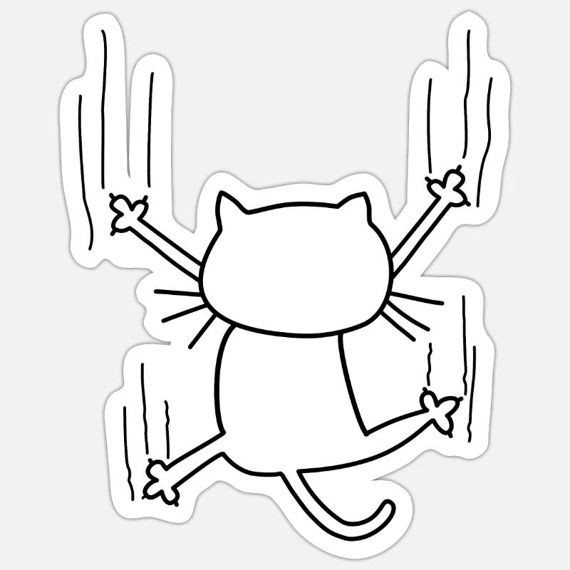 Chat Sticker taille S (10 x 10 cm)
