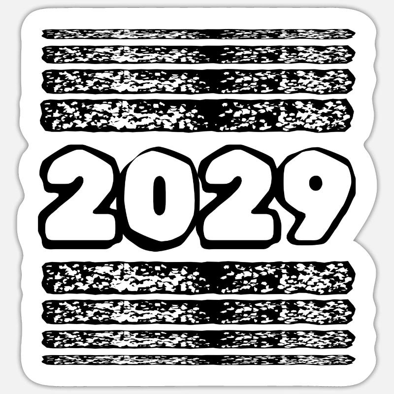 2029 - Sticker taille S (10 x 10 cm) - blanc mat