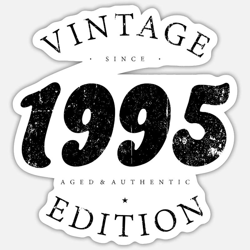 Édition Millésime 1995 - Sticker taille S (10 x 10 cm) - blanc mat